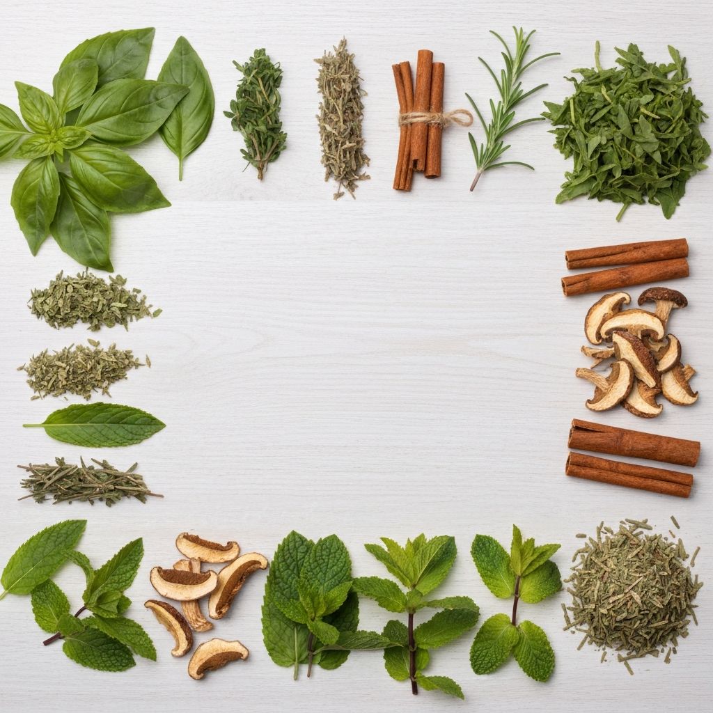 Natural herbs collection